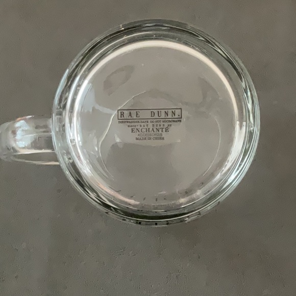 Rae Dunn Clear Glass “Irish Coffee” Mug EUC - Picture 4 of 4